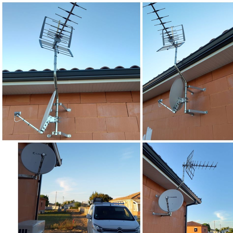 Parabole et satellite